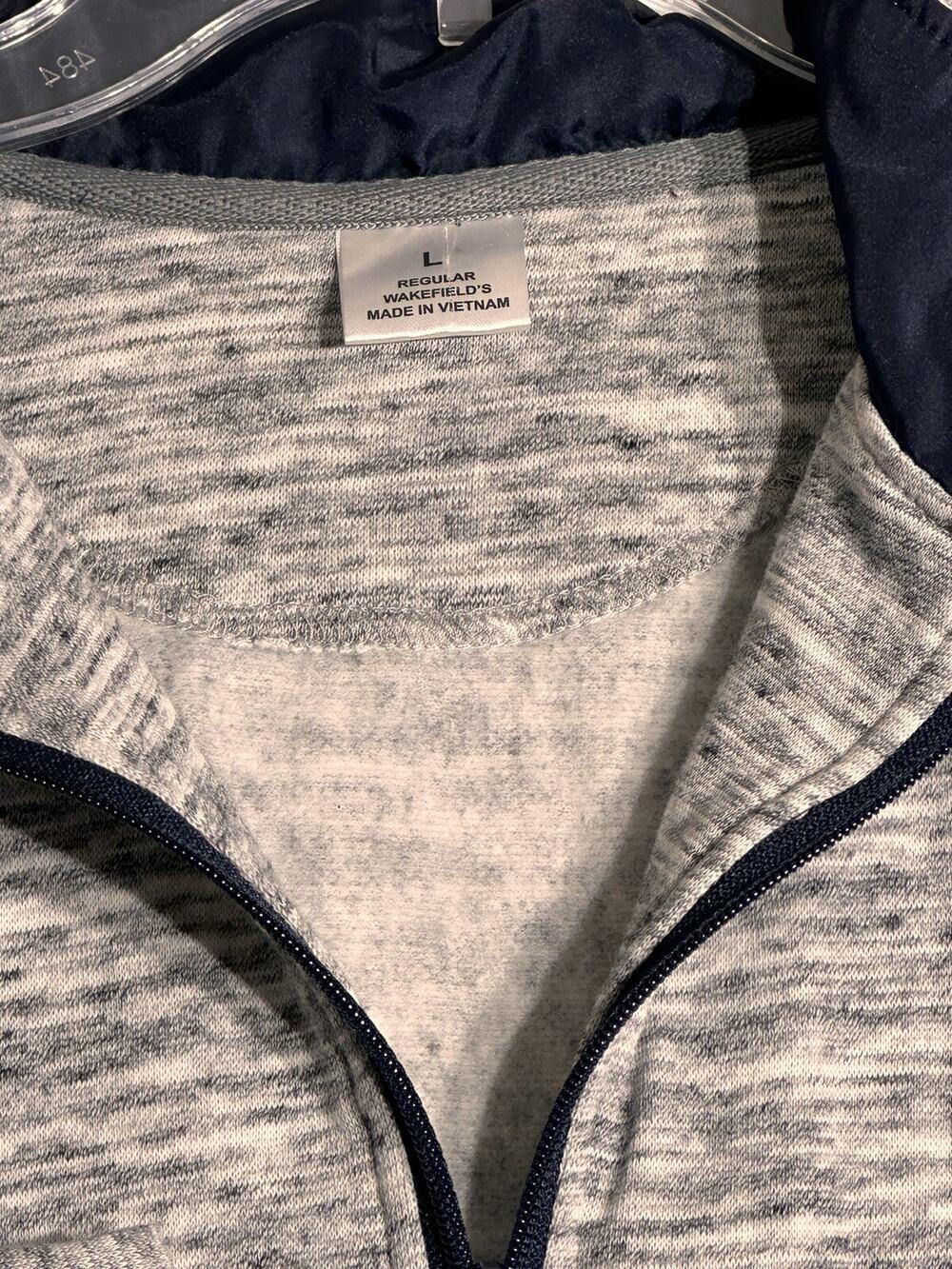 Wakefields Men's Gray Auburn Tigers 1/4 Zip Pullover Sweater L War Eagle